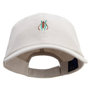 Longhorn Beetle Logo Embroidered Low Profile Dyed Cotton Twill Cap - Putty OSFM