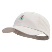 Longhorn Beetle Logo Embroidered Low Profile Dyed Cotton Twill Cap - Putty OSFM