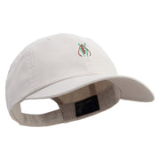 Longhorn Beetle Logo Embroidered Low Profile Dyed Cotton Twill Cap - Putty OSFM