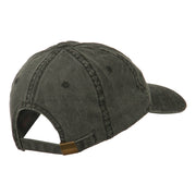 Fishing Crossed Fishhooks Embroidered Washed Cap