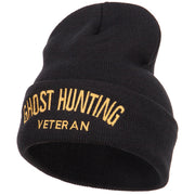 Ghost Hunting Veteran Embroidered Long Beanie