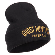 Ghost Hunting Veteran Embroidered Long Beanie