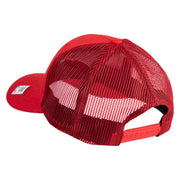 Marines The Few The Proud Embroidered 6 Panel Structured Cotton Twill Mesh Cap Made in USA - Red OSFM
