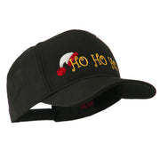 Christmas Ho Ho Ho with Hat Embroidered Cap