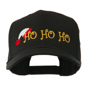 Christmas Ho Ho Ho with Hat Embroidered Cap