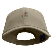 Longhorn Beetle Logo Embroidered Low Profile Dyed Cotton Twill Cap - Olive OSFM