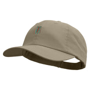 Longhorn Beetle Logo Embroidered Low Profile Dyed Cotton Twill Cap - Olive OSFM