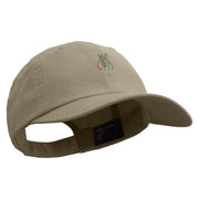 Longhorn Beetle Logo Embroidered Low Profile Dyed Cotton Twill Cap - Olive OSFM