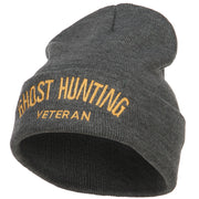 Ghost Hunting Veteran Embroidered Long Beanie