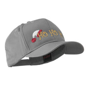 Christmas Ho Ho Ho with Hat Embroidered Cap