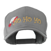 Christmas Ho Ho Ho with Hat Embroidered Cap