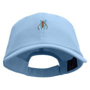 Longhorn Beetle Logo Embroidered Low Profile Dyed Cotton Twill Cap - Sky-Blue OSFM