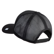 US Air Force Retired with Wing Embroidered Cotton Mesh Cap - Black OSFM