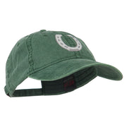 Western Horseshoe Embroidered Washed Cap