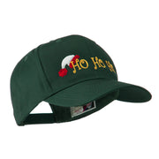 Christmas Ho Ho Ho with Hat Embroidered Cap