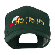 Christmas Ho Ho Ho with Hat Embroidered Cap