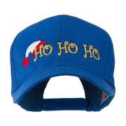 Christmas Ho Ho Ho with Hat Embroidered Cap