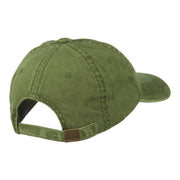 Fishing Crossed Fishhooks Embroidered Washed Cap