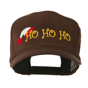 Christmas Ho Ho Ho with Hat Embroidered Cap