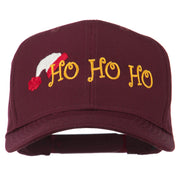 Christmas Ho Ho Ho with Hat Embroidered Cap