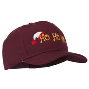 Christmas Ho Ho Ho with Hat Embroidered Cap