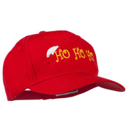 Christmas Ho Ho Ho with Hat Embroidered Cap