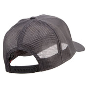 Smoky Mountains Logo Embroidered Twill 5 panel Mesh Back Cap - Charcoal OSFM