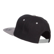 Hockey With Puck Embroidered Snapback Cap