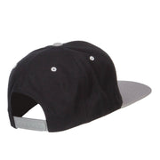 Hockey With Puck Embroidered Snapback Cap