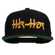 Hip Hop Music Embroidered Snapback Flat Bill Cap