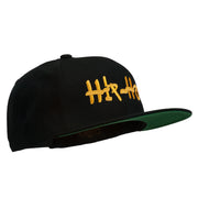 Hip Hop Music Embroidered Snapback Flat Bill Cap