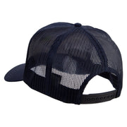 Smoky Mountains Logo Embroidered Twill 5 panel Mesh Back Cap - Navy OSFM