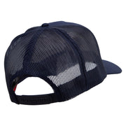 Smoky Mountains Logo Embroidered Twill 5 panel Mesh Back Cap - Navy OSFM