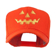 Halloween Pumpkin Face Embroidered Cap