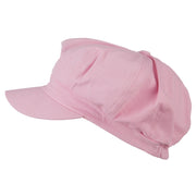 Hot Pink Ribbon Breast Cancer Embroidered Newsboy Cap