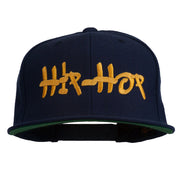 Hip Hop Music Embroidered Snapback Flat Bill Cap