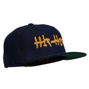 Hip Hop Music Embroidered Snapback Flat Bill Cap