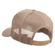 Smoky Mountains Logo Embroidered Twill 5 panel Mesh Back Cap - Khaki OSFM