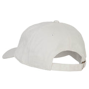 New Hampshire with Map Outline Embroidered Washed Cotton Twill Cap