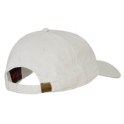 New Hampshire with Map Outline Embroidered Washed Cotton Twill Cap