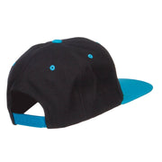 Hockey With Puck Embroidered Snapback Cap