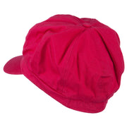 Hot Pink Ribbon Breast Cancer Embroidered Newsboy Cap