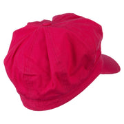 Hot Pink Ribbon Breast Cancer Embroidered Newsboy Cap