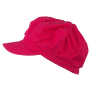 Hot Pink Ribbon Breast Cancer Embroidered Newsboy Cap