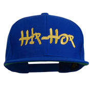 Hip Hop Music Embroidered Snapback Flat Bill Cap