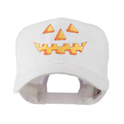 Halloween Pumpkin Face Embroidered Cap