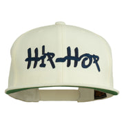 Hip Hop Music Embroidered Snapback Flat Bill Cap