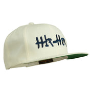 Hip Hop Music Embroidered Snapback Flat Bill Cap