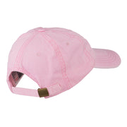 Hot Pink Breast Cancer Logo Embroidered Washed Cap