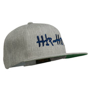 Hip Hop Music Embroidered Snapback Flat Bill Cap